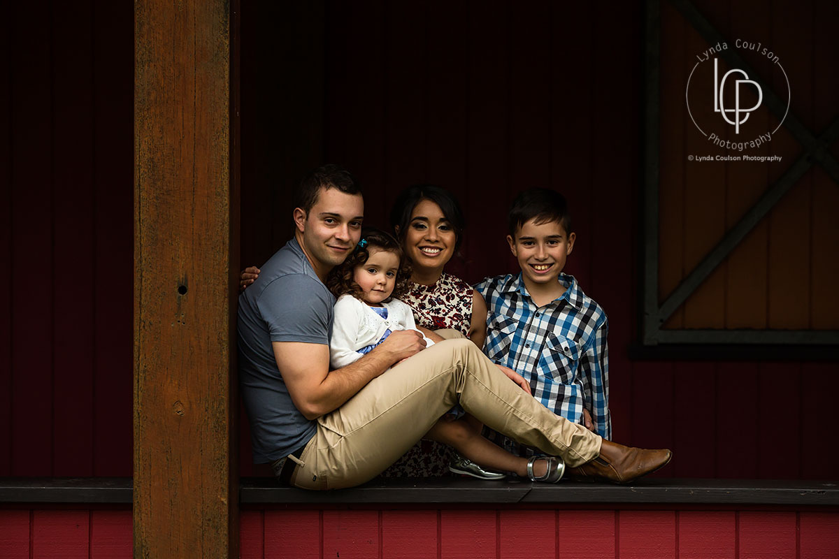 Family Portrait in a Barn
