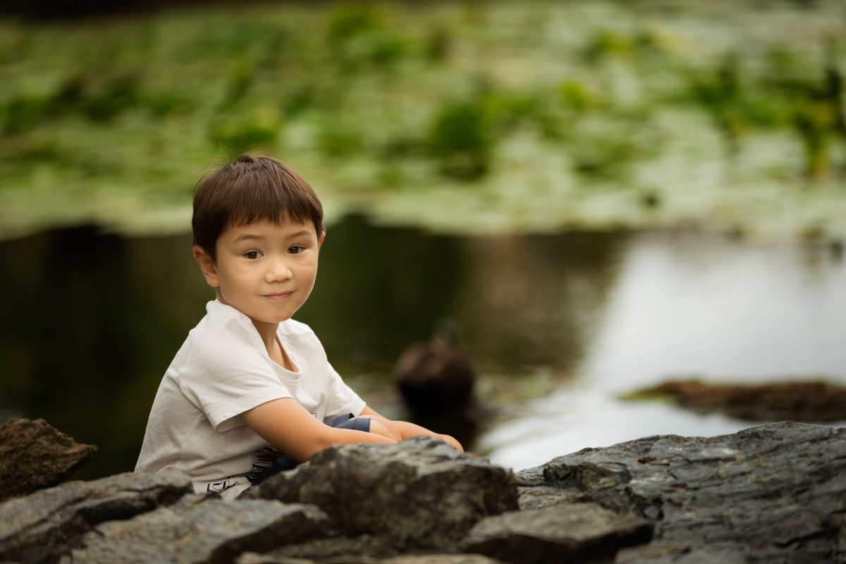 Boy at Botanic Gardens